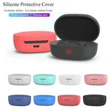 Силиконовый чехол для наушников для Xiaomi mi Red mi AirDots наушники защитная крышка TWS Bluetooth наушники Беспроводная гарнитура оболочка
