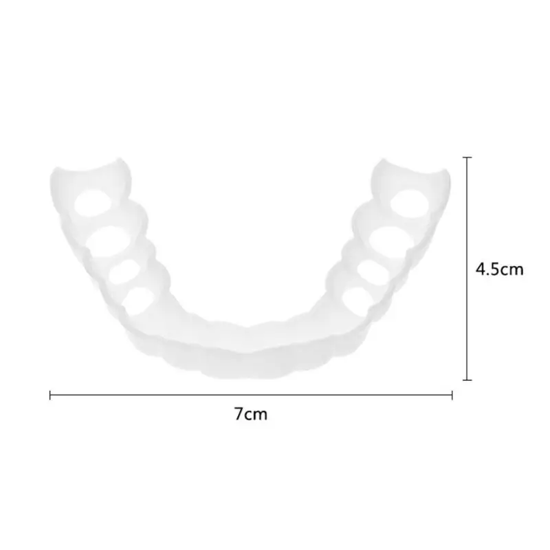 Отбеливающий оснастки идеальная УЛЫБКА протез зубы комфорт подходит накладные зубы многоразовые зубы Крышка Регулируемый гибкий для верхней