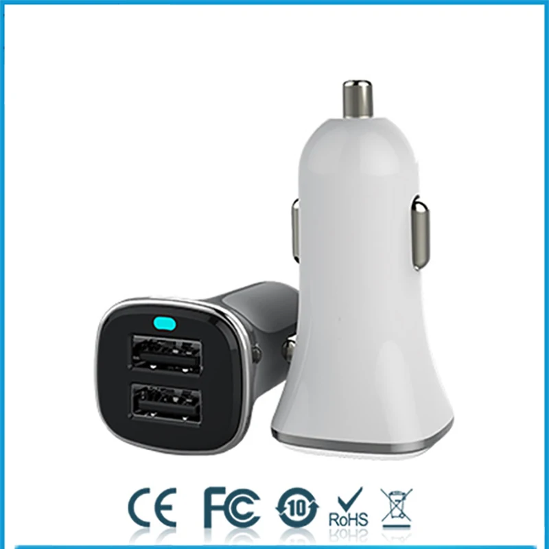 Thbelieve 2 USB Auto Chargers Quick Charge QC 3.0 And 5V 2.4 A Auto Charging Portable Mini Auto-Chargers Dual USB Car-Charging (12)