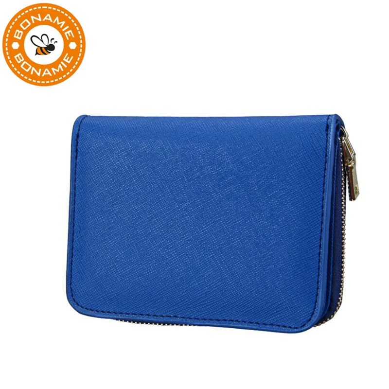 

BONAMIE Fashion Genuine Leather Women Card Holder Brand Small Female ID Credit Card Case RFID Blocking Men's Mini Wallet Purse