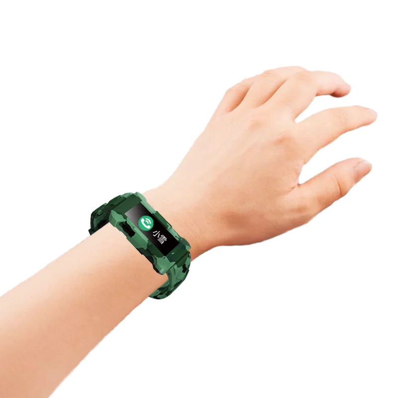 Смарт часы OGEDA DX800 с Bluetooth армейские мужские спортивные фитнес камуфляжный