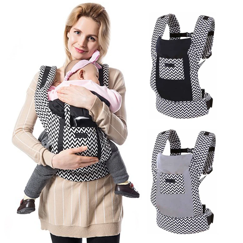 

Organic Cotton Ergonomic Baby Carrier Backpacks Canguru Baby Kangaroo Newborn Sling Wrap Multifunction infant Baby sling Carrier