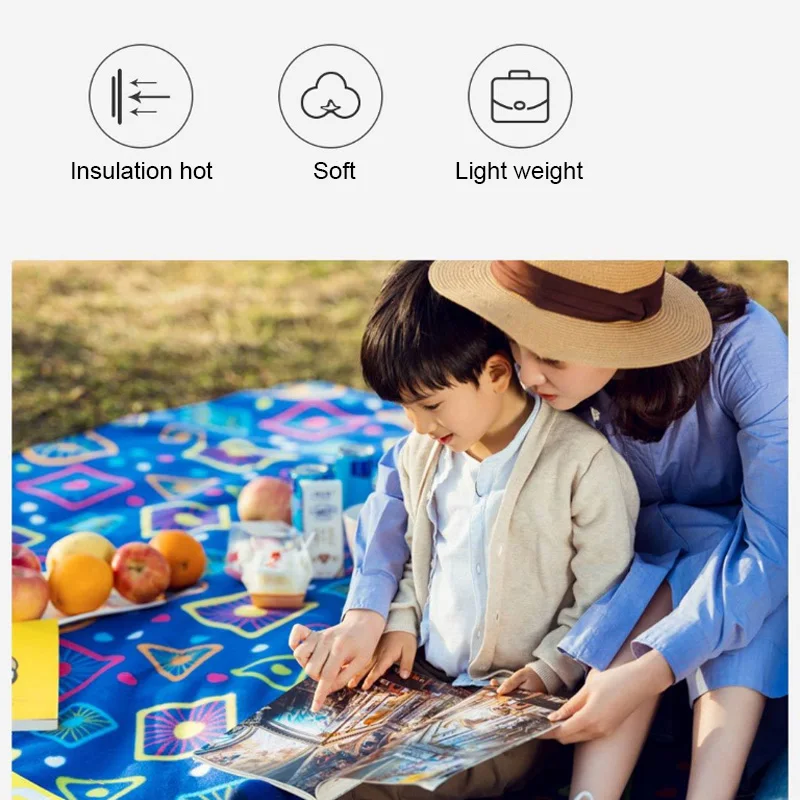 Xiaomi Mijia Zaofeng походный коврик для пикника 200x200 см складной мини портативный Детский водонепроницаемый влагостойкий пляжный коврик-одеяло