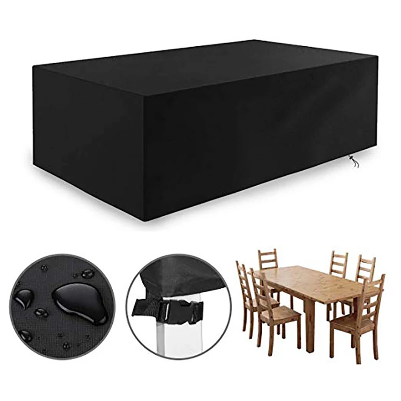 

Garden Furniture Cover Garden Table Cover Patio Furniture Covers Waterproof Windproof and Anti-UV 420D Heavy Duty Oxford