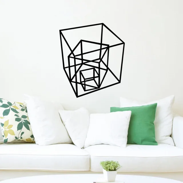 Geometric Shapes Vinyl Decal Creative Wall Stickers Home Decor Geometric Shapes Vinyl Decal Creative Wall Stickers Home Decor Living Room Art Mural Wallpaper Decoration