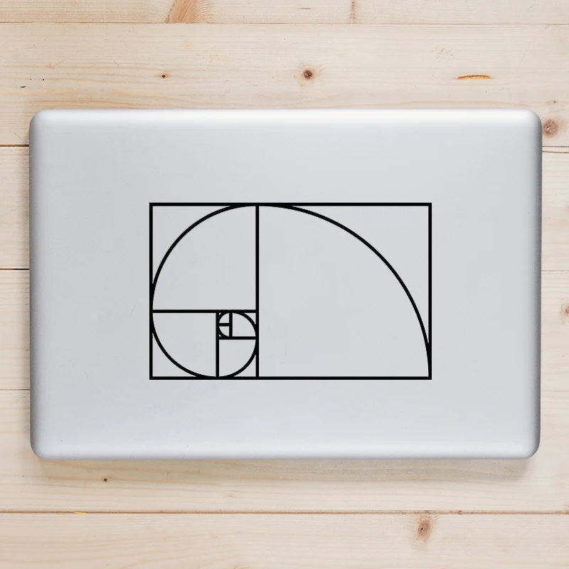 

Fibonacci Spiral Laptop Decal for Apple Macbook Sticker Pro Air Retina 11 12 13 14 15 inch Acer Skin Notebook Mac Book Sticker