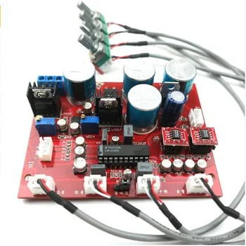 

Reference music fax circuit design LM1036 Tone board OP275 dual op amp + LF353 + lm317 + lm337 servo power supply