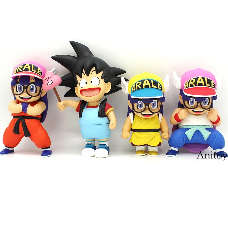 Dr. Slump Arale Косплей Dragon Ball Z Son Goku Krillin аниме мультфильм забавная ПВХ фигурка Коллекционная модель игрушки 18~ 24 м 4 стиля