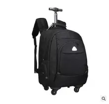 Men travel luggage trolley Backpacks on wheels Business Travel Trolley Bags For Men Mochilas on wheels Oxford Rolling Backpacks