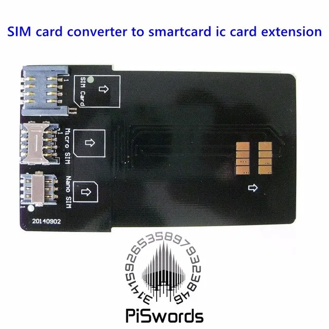 SIM card converter to smartcard ic card extension for standard,micro