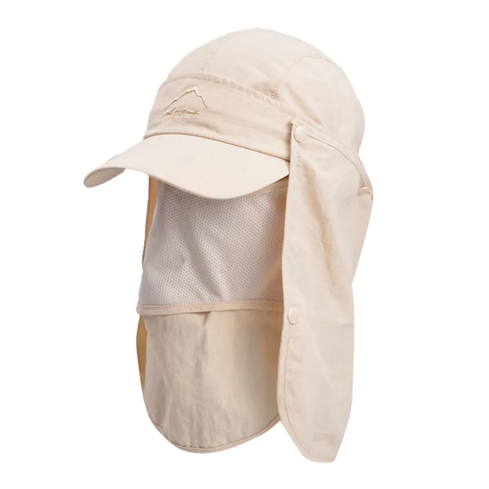 Летняя уличная шляпа от солнца защитная крышка Bucket Boonie однотонная Регулируемая