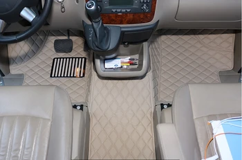 

Custom full set car floor mats + one trunk mat for Right Hand Drive Mercedes Benz Vian 7 8 seats 2019-2010 waterproof carpets