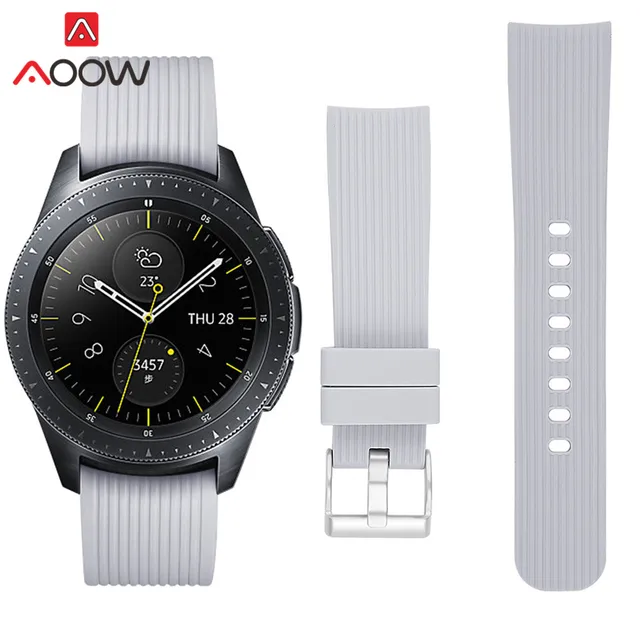 mm Striped Silicone Watchband For Samsung Galaxy Watch Active 42mm Gear S2 Rose Gold Buckle Replacement Bracelet Band Strap Watchbands Aliexpress