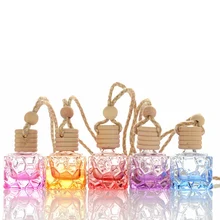 Автомобильный освежитель воздуха подвесная стеклянная бутылка для эфирных масел автомобильный флакон для духов Хрустальный автомобильный Стайлинг авто орнамент подвеска для духов