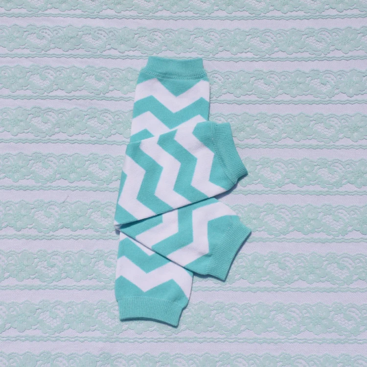 Baby leg warmers Children cotton Teal Blue wave leg warmers socks adult