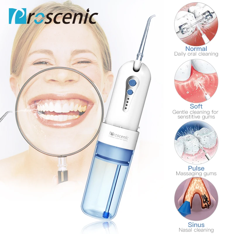 Proscenic ирригатор для полости рта беспроводной стоматологический Флоссер портативный зуб pick стоматологическая струя воды орошение полости рта с перезаряжаемой батареей
