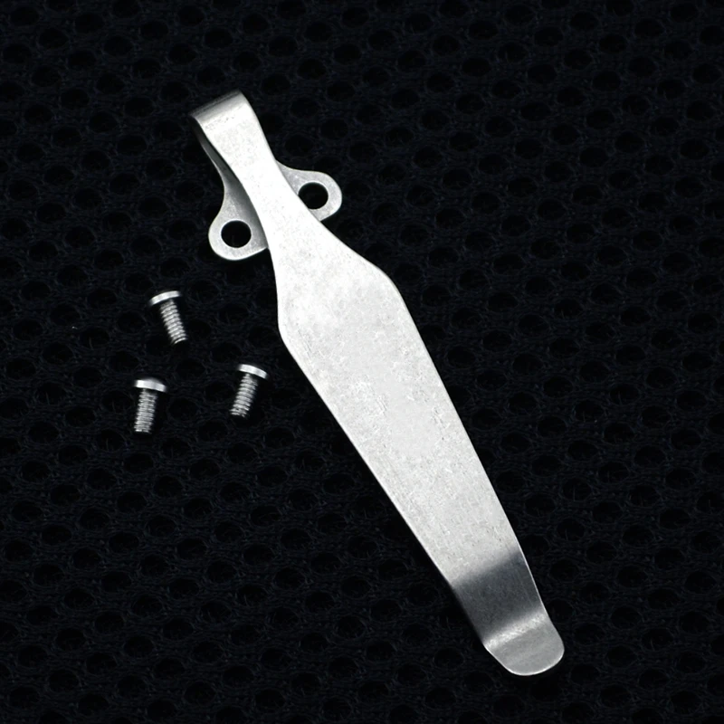 

Stock!!Hot! DIY Knife Clip Without Pattern Button Pocket Clip Titanium EDC Multi Tools Knife Clip