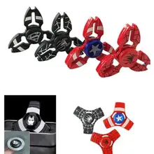 Мстители Человек-паук Супермен Капитан Америка палец ручной Спиннер вращающийся, EDC стол сенсорные игрушки снятие стресса СДВГ для детей