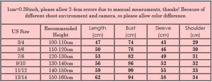 clothes size