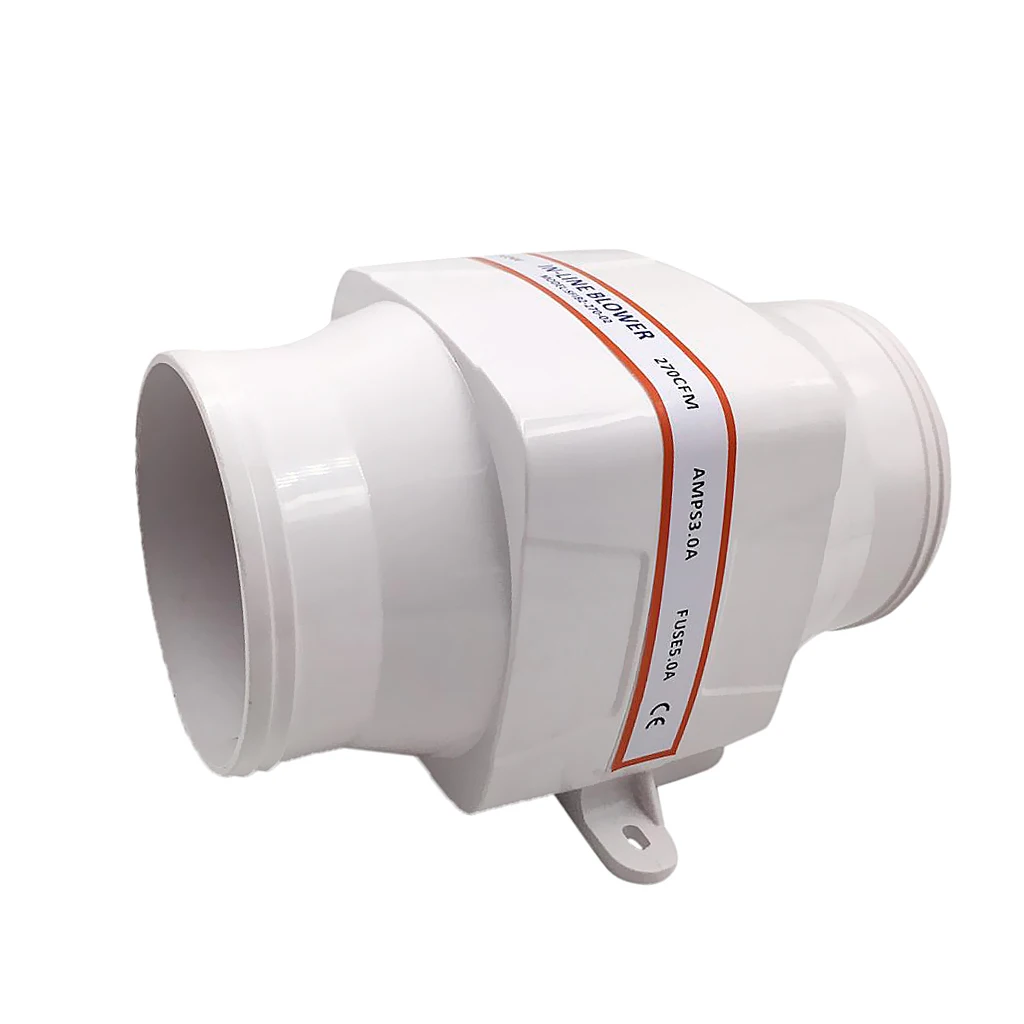

12V 270CFM Inline Boat Bilge Air Blower Suit 4" Hose-Boat/Marine/Caravan