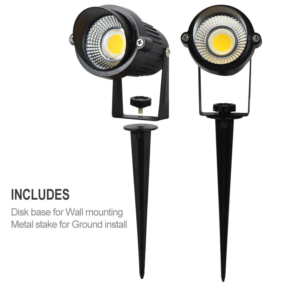 Conduziu a Iluminação da Lâmpada T-sunrise Pacote Paisagem Holofotes 5 w 1.8 m Decorativo Landscape Garden Wall Quintal Caminho Luz Quente 3000 k Branco 2 9 path lights