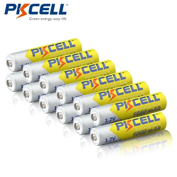 

12pcs/lot NIMH AAA Battery 1000mAh 1.2V Ni-MH AAA Rechargeable Battery PKCELL NIMH AAA Bateries