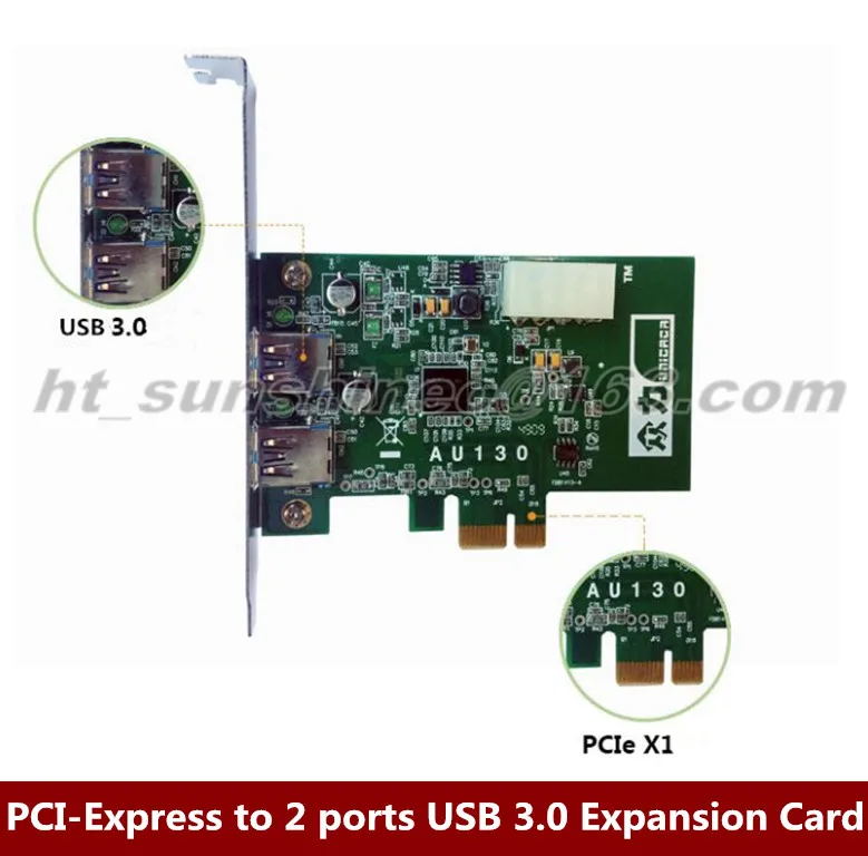 Фирменная Новинка 1 шт./лот PCI-Express до 2 порта USB 3.0 карты расширения 5 Гбит Чипсет для NEC d720200f1