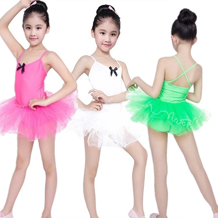 Enfant Child Ballerina Tutu Dress Suspenders Girl Leotard Gymnastics Ballet Clothes Kids Justaucorps Dance Bodysuit - AliExpress