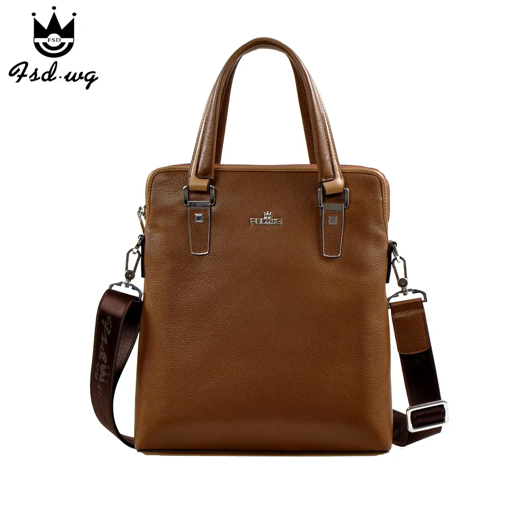 

New genuine leather briefcase shoulder bags mens business bag men's handbag crossbody bag bolsas famous brand men bolsos
