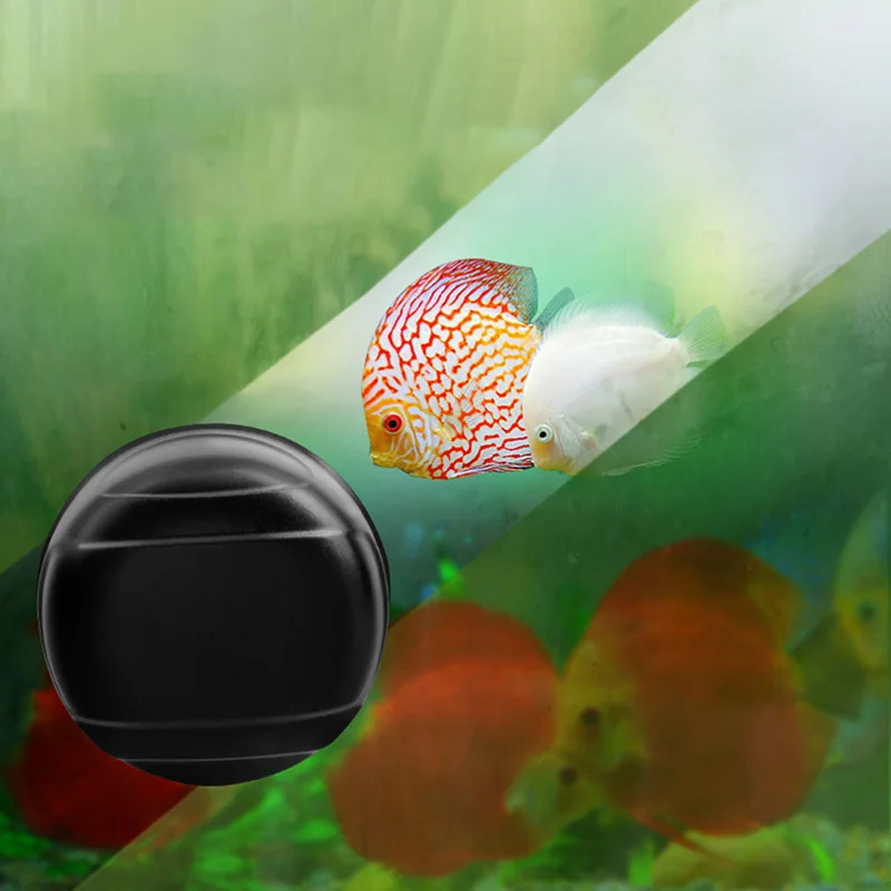 Mini Round Magnetic Aquarium Fish Tank Glass Algae Glass Cleaner Scrubber Floating Clean Brush