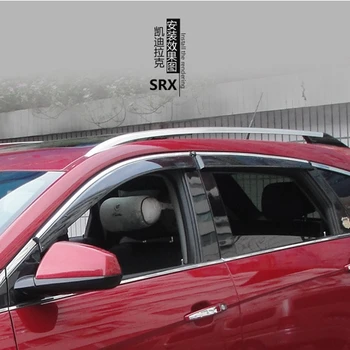 baratas Para Cadillac SRX 2012 2013 2014 Viseiras Da Janela Toldos Viseira Deflector De Vento Chuva Ventilação Guarda 4 Pçs/set