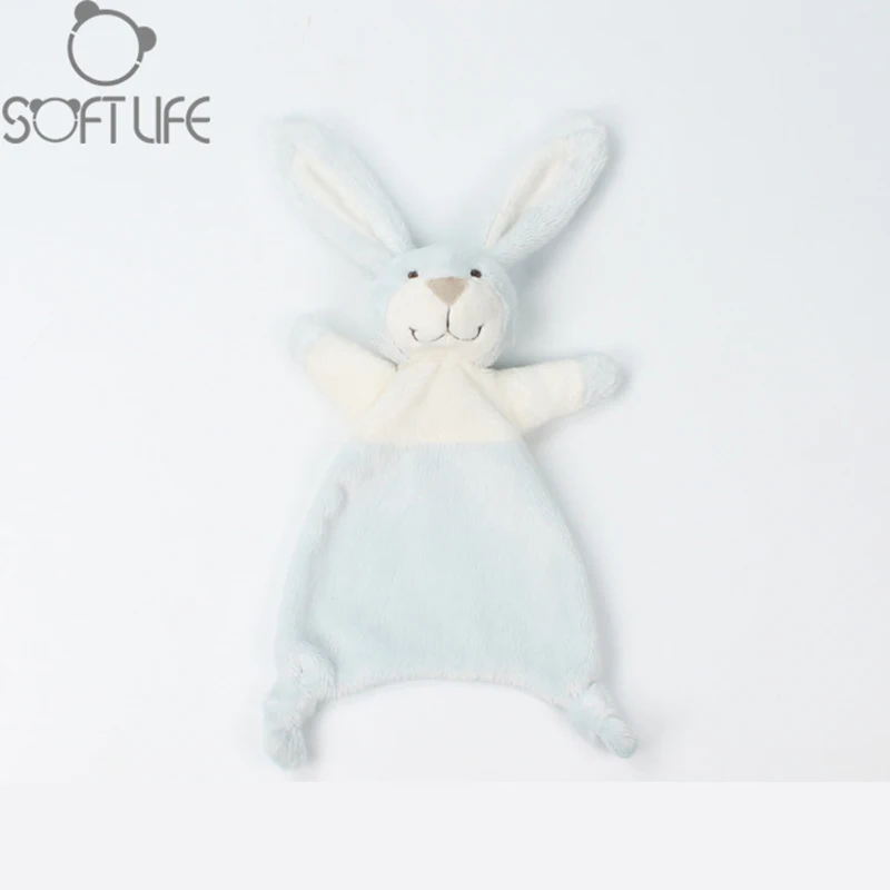Baby Infant Cute Rabbit Plush Doll Toy Comfort Towel Soft Appease Doll Stuffed Animal Bunny Toy Playmate Calm Educational Dolls (17)