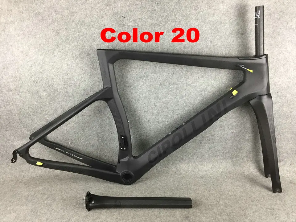 Clearance Carrowter NK1K Frame Road Bicycle Glossy Full Carbon Road World Champion Frameset/Complete Carbon Frame 28