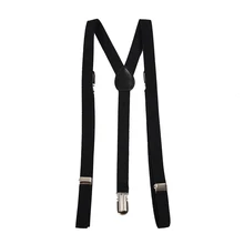 TFGS популярный стиль регулируемый простой черный подтяжки сверхмощный унисекс Мужские и женские 1,5 см