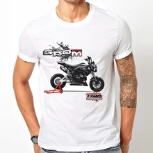 MOTO GP campeon рубашка Honda GROM 125 Футболка с принтом Мужская с коротким рукавом мотоцикл топики для пар белая крутая футболка для хипстеров