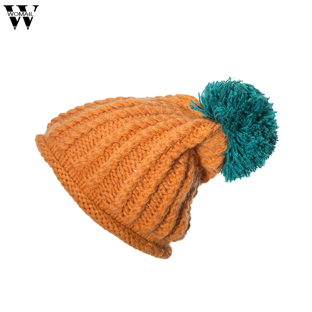 ladies large pom pom hat