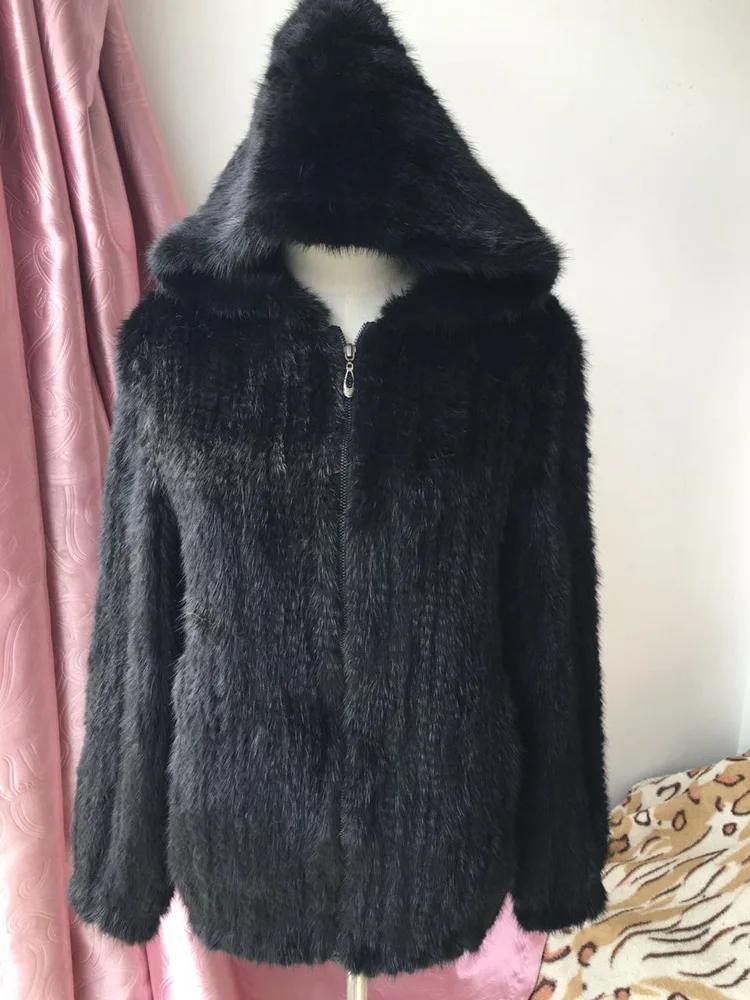 natural knitted mink fur coat with hoody (6)