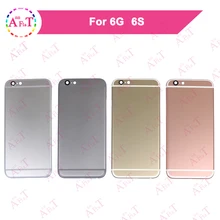 Идеальное качество для iPhone 6 6S задняя крышка батарейного отсека для iPhone 6G 6S задняя крышка батарейного отсека Корпус средняя рамка Шасси