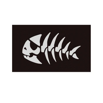 

Skeleton Bone Jolly Pirate Fish Flag 3*5 ft 90*150 cm 100 d polyester Flying