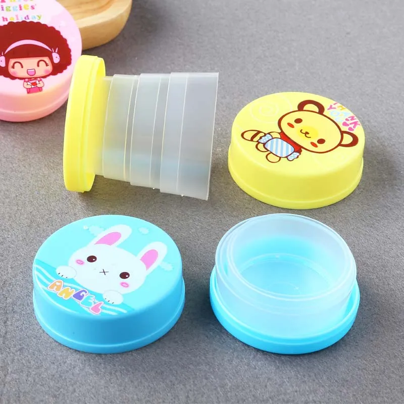 

4Pcs 200ML Retractable Folding tumblerful Telescopic Collapsible Folding Water Cups Convenient To Carry For Kids