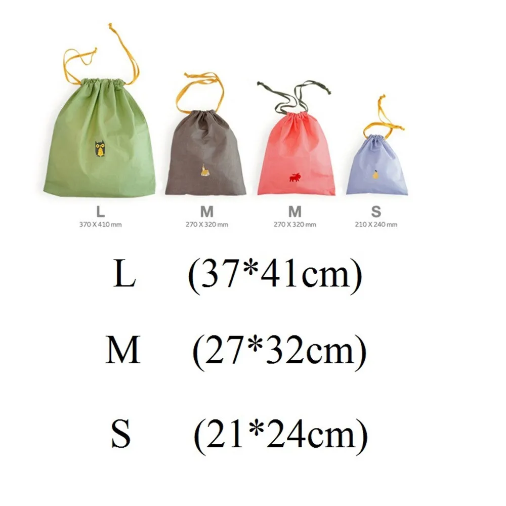 Милая водонепроницаемая сумка для хранения одежды, обуви, нижнего белья, Kawaii, сумка-Органайзер, сумка на шнурке, высокое качество# LR4