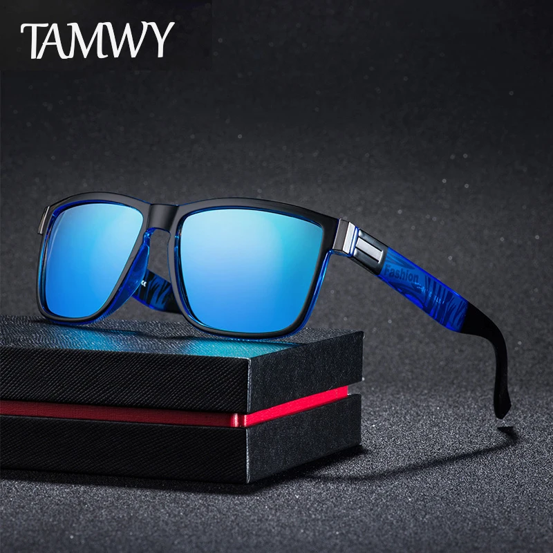 Брендовые дизайнерские поляризованные солнцезащитные очки TAMWY мужские для