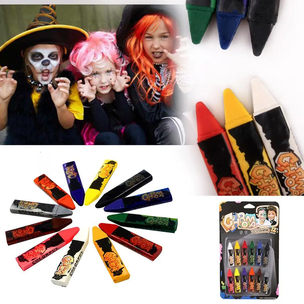 

Halloween Face Ghost Festival Painted Stick Body about 130g All Skin Types Painting Pigments