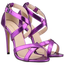 Size 35-42 Sandals Women Black And White High Heel Open Toe Shoes Snake Sandal 2016 New Fashion Summer Shoes SMYNLK-F0042