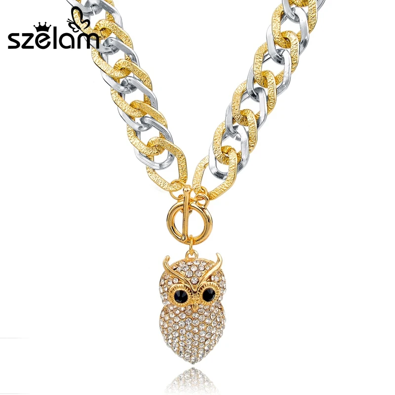 2019 Famous Brand Jewelry Gold Filled Necklaces & Pendants Austrian