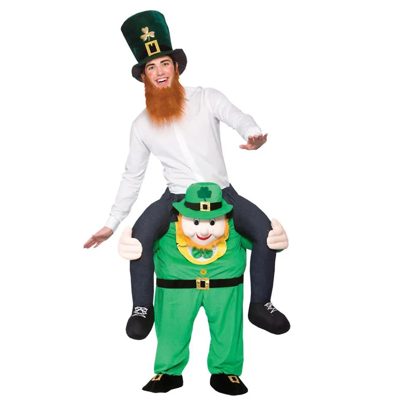 Clown Dolls Ride on Toys Mascot Carry Back Funny Pant Oktoberfest Halloween Party Clothes Horse Riding Stuffed Animals & Plush