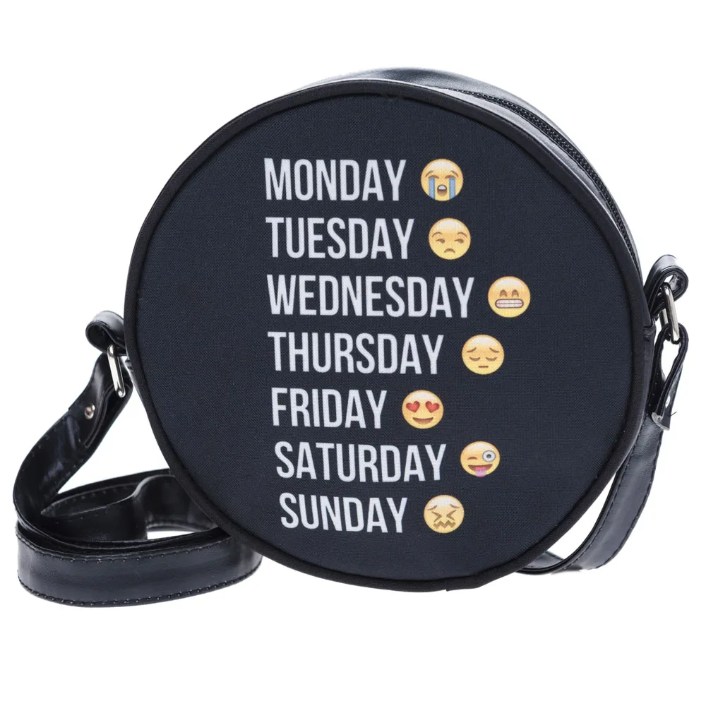 

Bags Handbags Women Famous Brands Fashion Unisex Emoji PU Leather Handbag Cross Body Shoulder Messenger Bag bolsos femenina