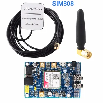 

SIM808 Module GSM GPRS GPS Development Board IPX SMA with GPS Antenna for Arduino Raspberry Pi Support 2G SIM Card FZ1735