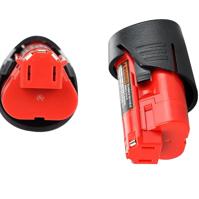 Online 2 teile los 12V 2500mAh LI ION batterie Wiederaufladbare Werkzeug Akku Für Milwaukee M12 48 11 2401 48 11 2440 2.5Ah