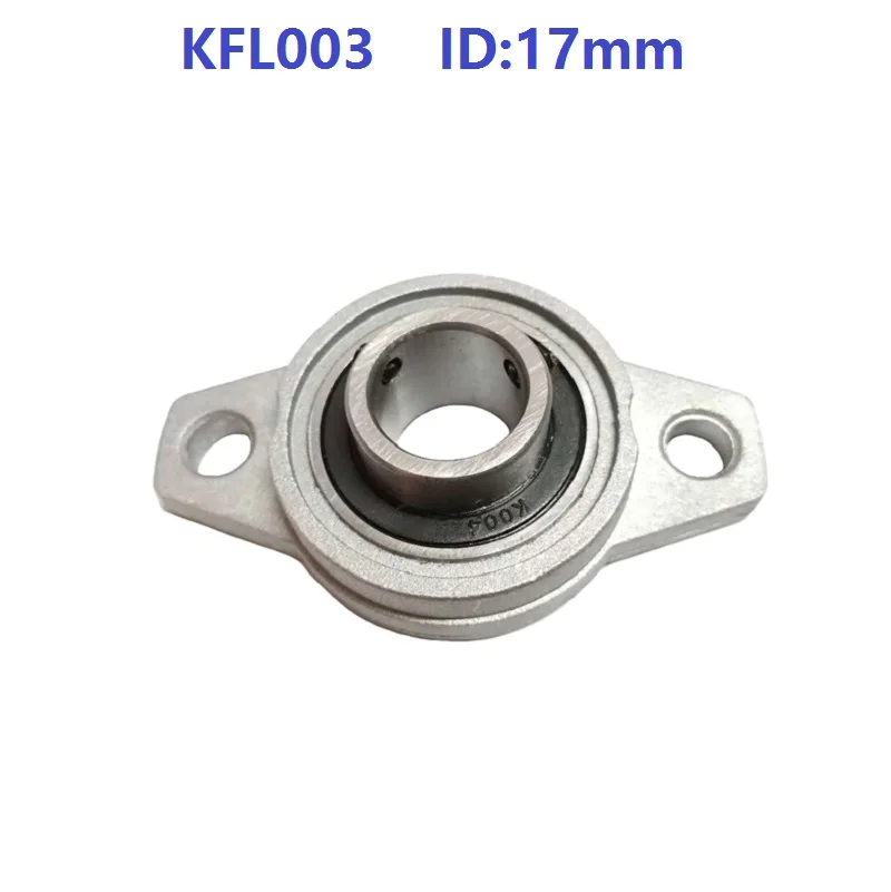 

50pcs/lot KFL003 17mm Bore Diameter Zinc Alloy Bearing Units 17 mm Flange Pillow Block Bearing bracket For CNC FL003